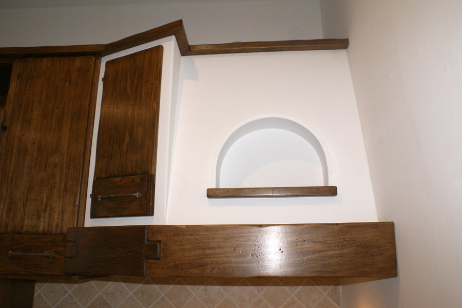 Cucina in finta muratura in pioppo (PP-CFM021)