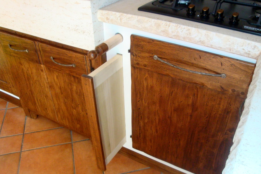 Cucina in finta muratura in pioppo (PP-CFM022)