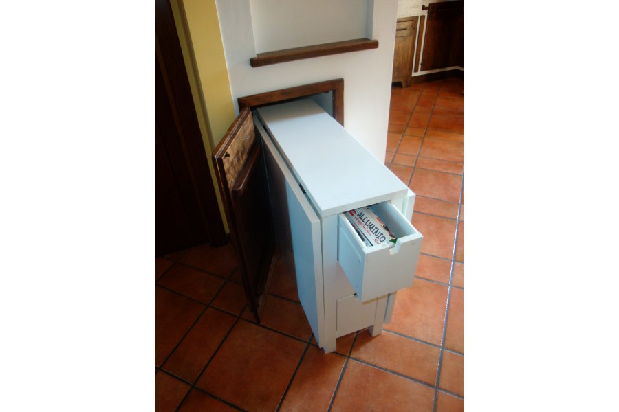 Cucina in finta muratura in pioppo (PP-CFM022)