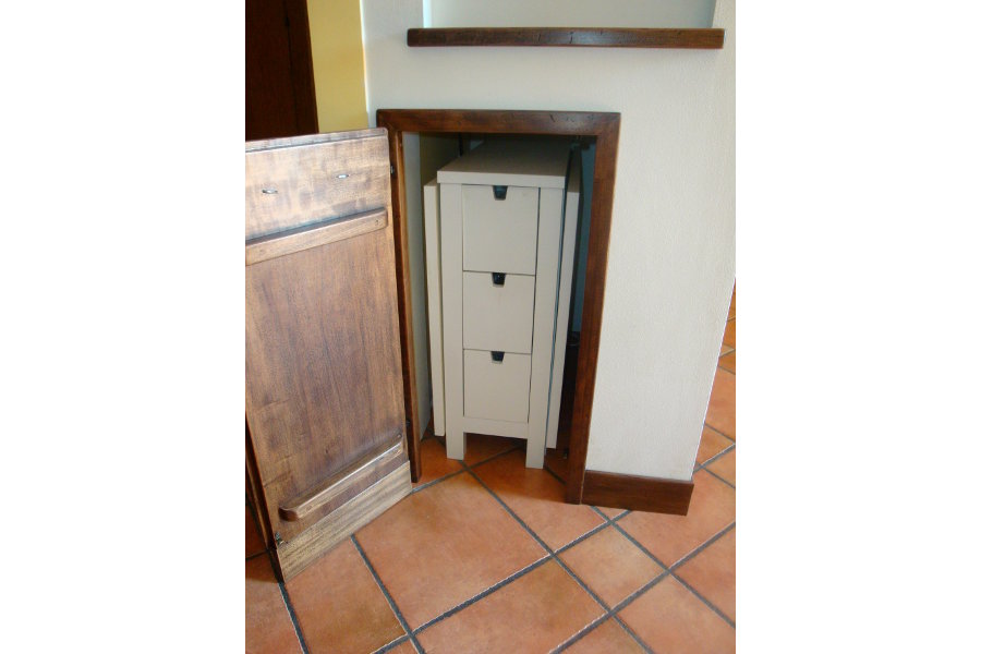 Cucina in finta muratura in pioppo (PP-CFM022)