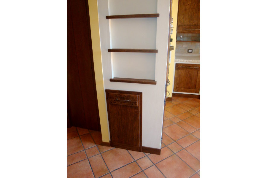 Cucina in finta muratura in pioppo (PP-CFM022)