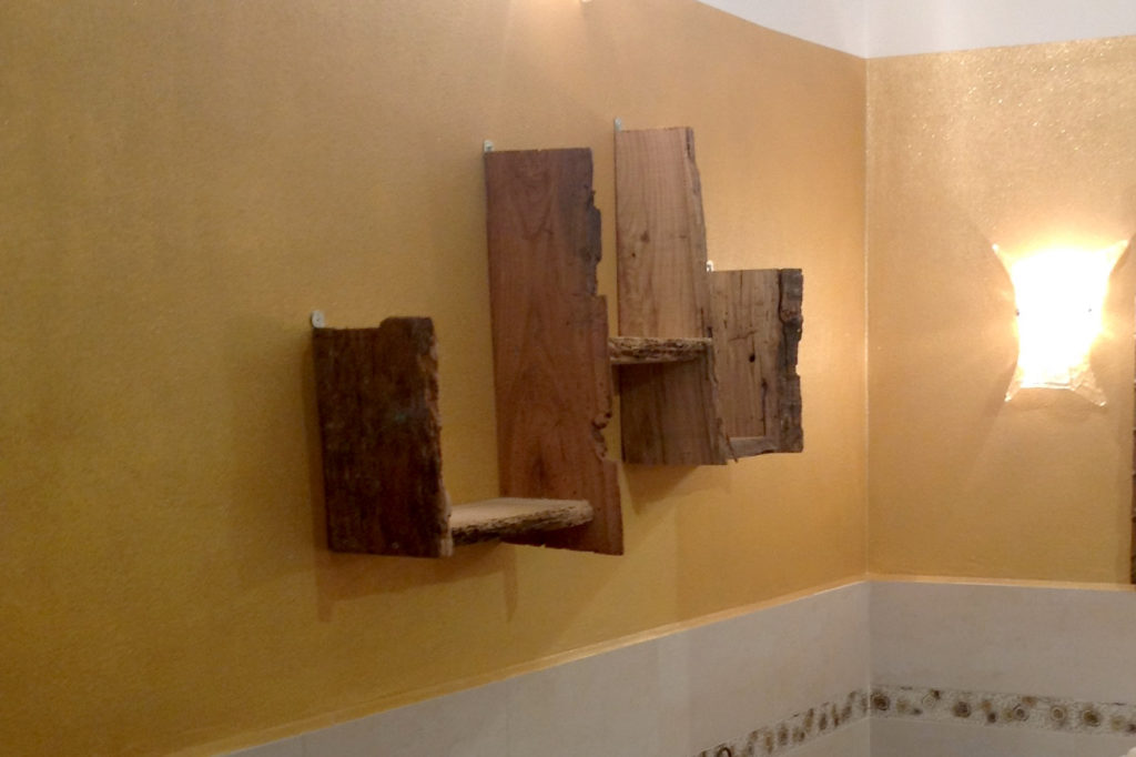 Mensola in legno di recupero (XN-MEN007)