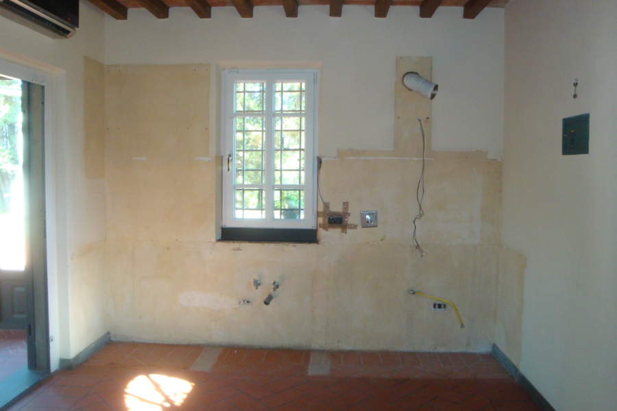 Cucina in finta muratura a campione colore (PP-CFM031)
