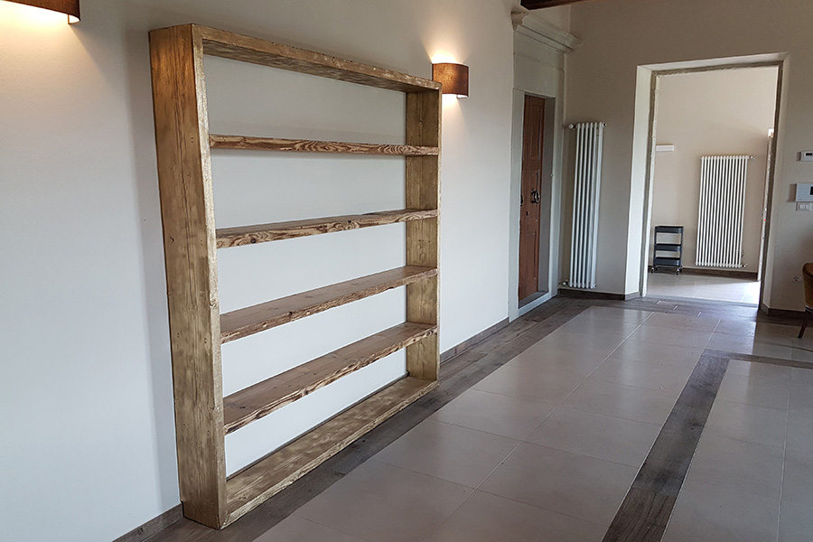 Libreria in legno di recupero (XN-LIB009)