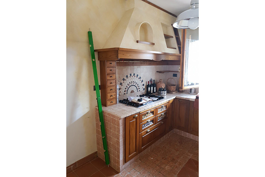Completamento cucina in finta muratura (PP-CFM043) - com'era prima