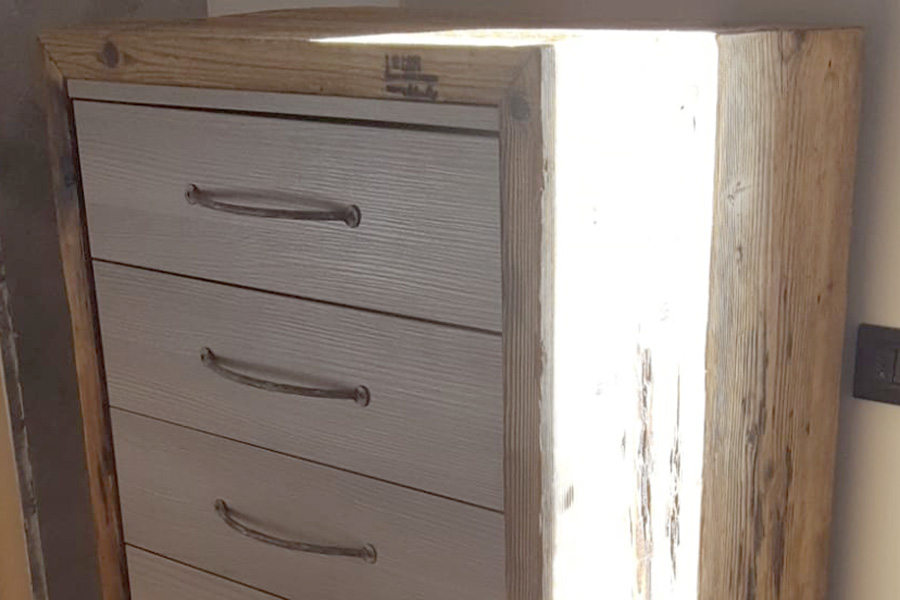 Cassettiera in legno di recupero (XN-GRU003)