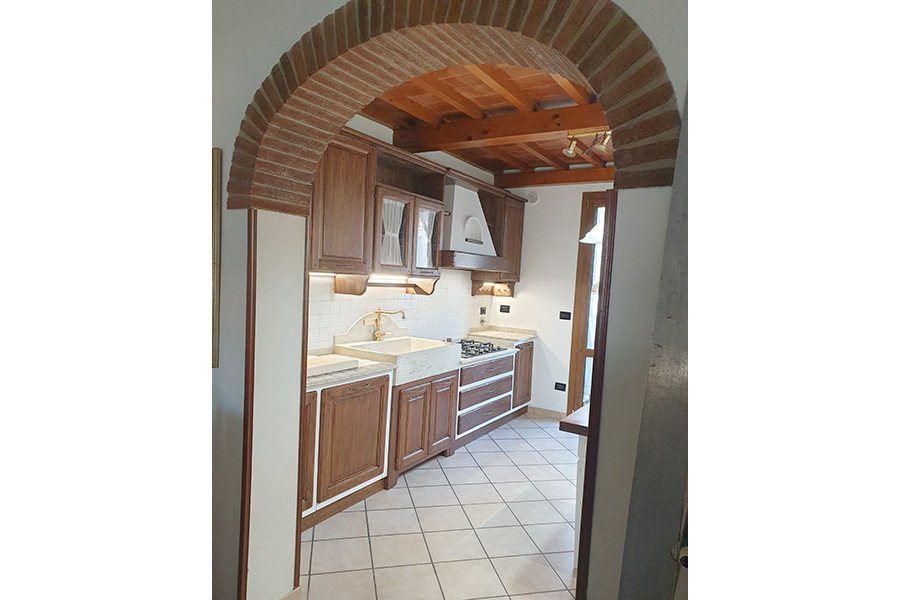 Cucina su misura in finta muratura (PP-CFM047)