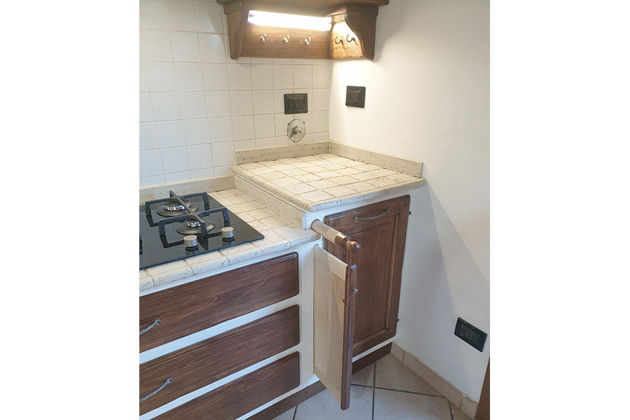 Cucina su misura in finta muratura (PP-CFM047)