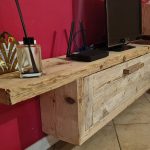 Porta TV in legno vecchio (XN-PTV010)