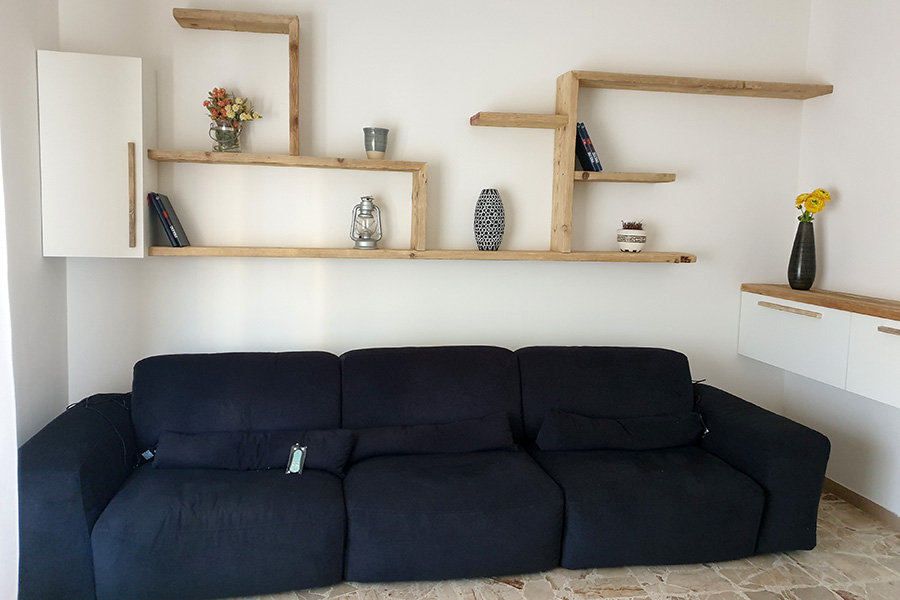 Mobile smart working in legno recuperato